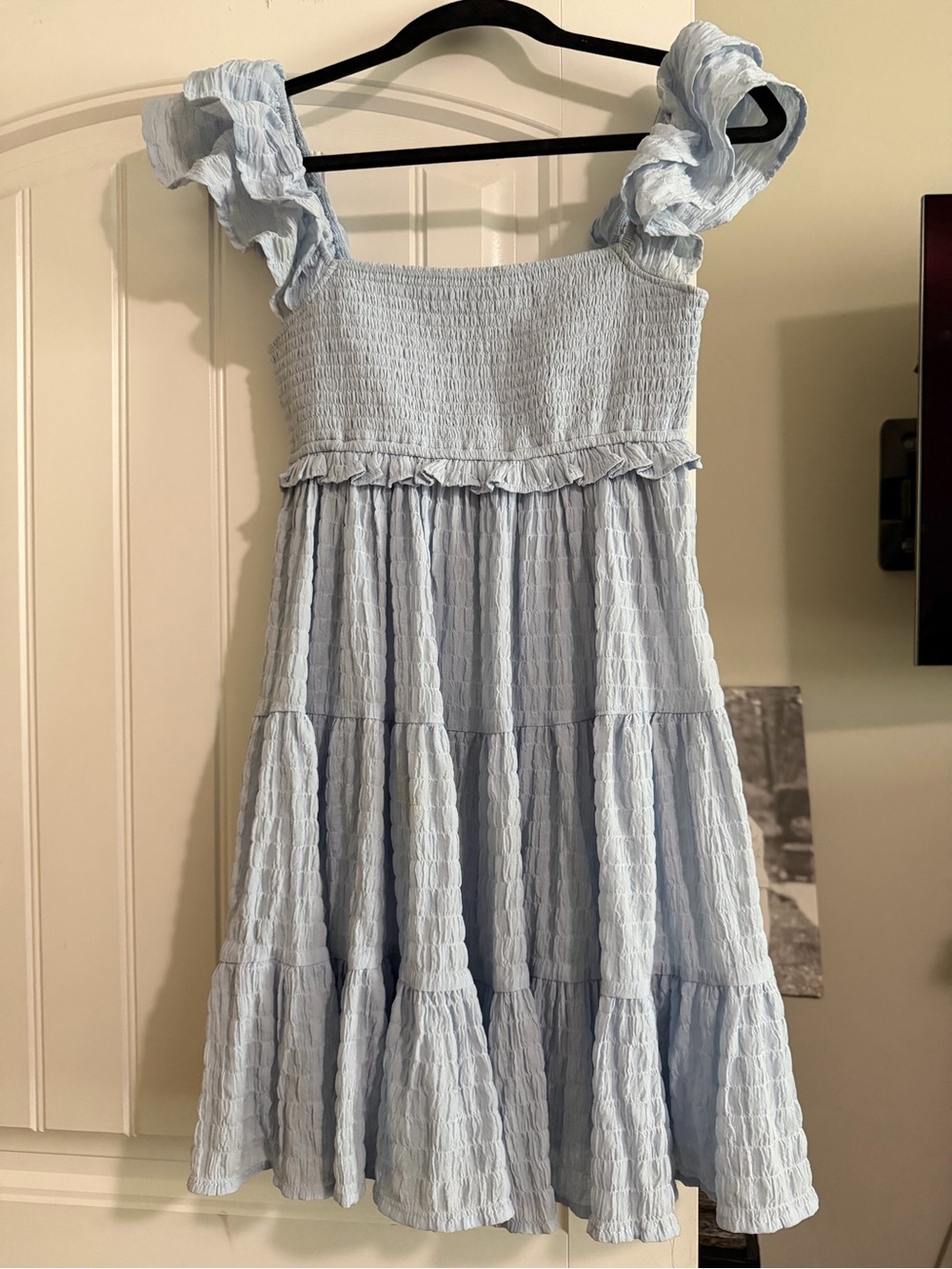 Altar'd State Light Blue Ruffled Sundress
